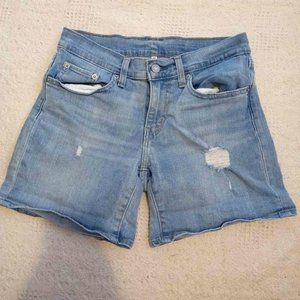 Levi's lightwash jean shorts